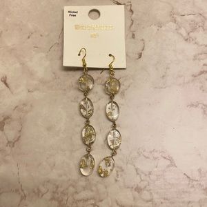 World Market Gold Acrylic Earrings